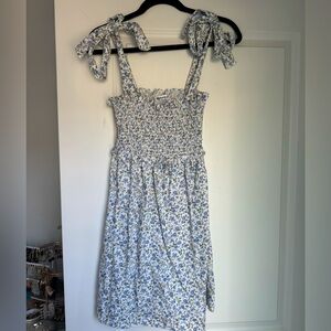 Reformation Dawson Linen Mini Sundress Size L